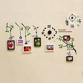 Combo Bộ 7 Khung ảnh Treo Tường Phòng ngủ KA701 và Đồng Hồ Decal Miễn phí phụ kiện.