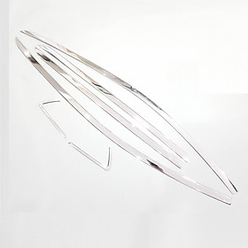 Bộ nẹp viền cong kính INOX dành cho xe Mitsubishi Xpander