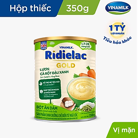 BỘT ĂN DẶM RIDIELAC GOLD HEO BÓ XÔI - HỘP THIẾC 350G