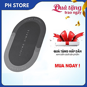 Thảm Lau Chân Silicon, Lót Cửa Chùi Chân, Siêu Mềm, Siêu Thấm Hút, Dễ Vệ Sinh, Chống Trơn Trượt Cho Nhà Tắm