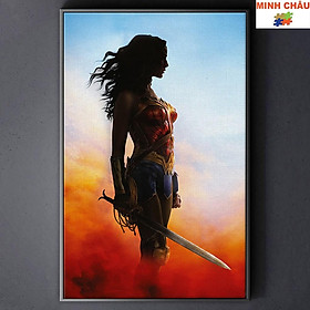 Tranh Canvas Tranh treo tường trang trí SIÊU ANH HÙNG - WONDER WOMEN 1