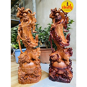 Mua Tượng Đạt Ma Sư Tổ Phục Nghê Gỗ Hương Đá Kích Thước Cao 30cm  40cm  50cm  60cm  70cm