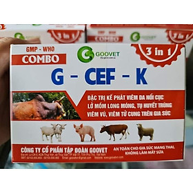 1 cặp Cef đăc tri viêm da nổi cục, lở mồm long móng cho gia súc