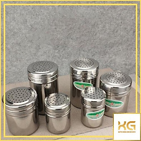 Mua Hũ rắc gia vị  lọ rắc tiêu muối bằng inox 3 kích thước
