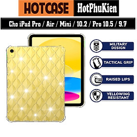 Ốp lưng chống sốc đệm khí trong suốt cho iPad Pro 11 12.9 / Air 1 2 4 5 / Mini 4 5 6 / 10.2 / Pro 10.5 / 9.7 hiệu HOTCASE Diamond chống chịu va đập cực tốt, độ trong suốt chuẩn HD, mặt lưng 3D siêu đẹp - Hàng nhập khẩu