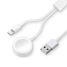 2 in 1 Wireless Charger for Apple Watch Series 1 2 3 4 USB Magnetic Charging Cable for iPhone 7 8 X Max