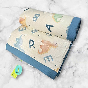 Mua Chăn Đũi Cotton Nhăn Nhập Khẩu Cao Cấp - Chăn Mùa Hè Thoáng Mát  Mềm Mại  Đầy Đủ Tem Mác KT 2x2m3 - HÀNG CHÍNH HÃNG MINIIN