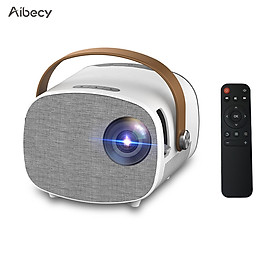 Aibecy YG230 Mini LED Projector 1080P Supported 1000 Lumens Portable Movie Projector Built-in Speaker with