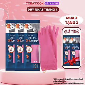 [Mua 3 Tặng 2] Bộ 3 Đôi Găng Tay Cao Su MJ Có Móc Size S 31cm