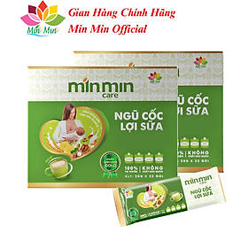 Combo 2 Hộp Ngũ Cốc Min Min Lợi Sữa 38 Hạt Dạng Gói (1Hộp 500gr x25 gói )- Chuyên Lợi Sữa và Phục Hồi Sức Khỏe Sau Sinh