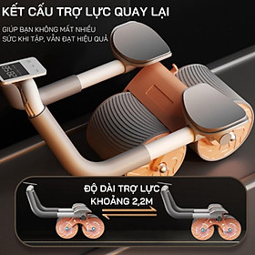 Con lăn tập bụng trợ lực - Dụng cụ tập cơ bụng hỗ trợ tập plank bằng con lăn siêu tiện dụng - Hãng dododios - Trợ Lực -Có Màn Hình