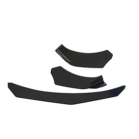 Carbon Fiber Look Universal 3Pieces Car Front Lip Chin Bumper Body Kits For Honda For Civic