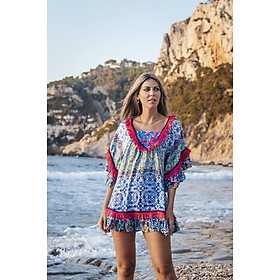 Đầm Boho Phối Ren Cotton Isla Bonita IB26039-PR