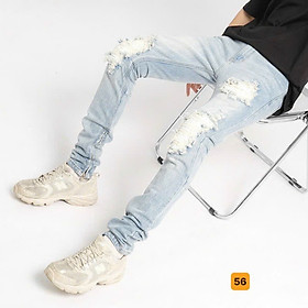 Quần Jean Nam - Quần Bò Nam Co Dãn Phối Rách Ôm Form Tôn Dáng Chuẩn, Quần Jean Thời Trang Cao Cấp Nam Muradfashion MS