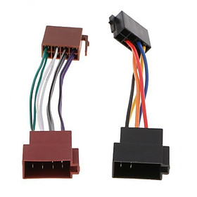 2X 16 Pin   Radio Wiring Harness Adapter Cable Connector for
