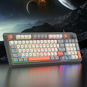 Mua Bàn phím máy tính giả cơ chuyên game Vinetteam XUNFOX K82 bàn phím chơi game thiết kế 94 phím có led 7 màu cực đẹp kèm theo nút chỉnh âm lượng dùng cho chơi game  văn phòng - hàng chính hãng