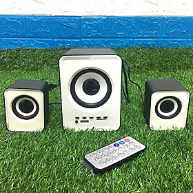 Bộ 3 Loa Máy Tính D-230 Hỗ Trợ Bluetooth, USB, thẻ nhớ, jack 3.5 Giao Màu Ngẫu Nhiên