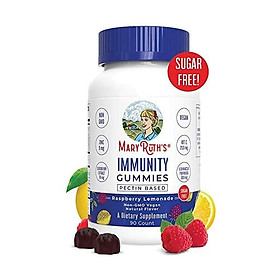 Immunity Gummies Zinc + Elderberry (5-in-1) for Kids & Adults by MaryRuth's - Organic Ingredients - w/ Echinacea, Vitamin C & Vitamin D - Vegan Non-GMO Gluten-Free Cherry 90ct