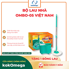 Mua Bộ Lau Nhà Xoay 360 Độ kokOmega Rổ Rời OMBO-05 ( Tặng 1 Bông Lau)
