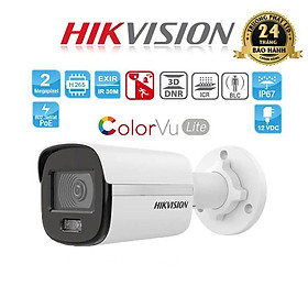 Camera IP Hikvision Trụ DS-2CD1027G0-L, có màu 24/7, tiêu chuẩn ngoài trời IP67 - Hàng Chính Hãng 