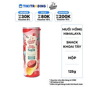 Snack Khoai Tây Thượng Hạng THE GOLDEN DUCK Vị Muối Himalaya Hộp 125g