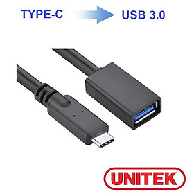 Cáp Type-C - USB Nối Dài Unitek (Y-C 476BK) 20cm - HÀNG CHÍNH HÃNG