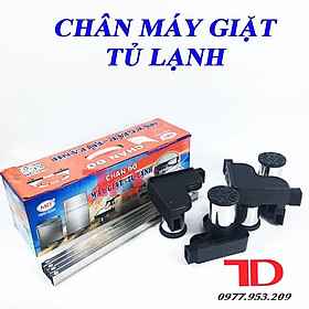 CHÂN MÁY GIẶT CAO CẤP LOẠI NHỎ, CHÂN ĐỠ MÁY GIẶT, TỦ LẠNH ( Máy giặt từ 6- 9kg. tủ lạnh từ 90l- 290l)