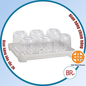 Khay úp cốc để bàn uống nước Việt Nhật , Giá úp cốc có khay hứng nước khô ráo, tiện dụng -Buôn rẻ 01802