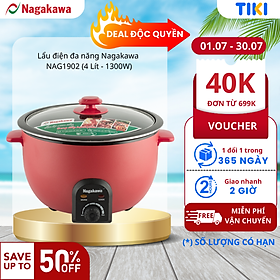 Lẩu Điện Nagakawa NAG1902 (4.0 Lít) - Hàng Chính Hãng