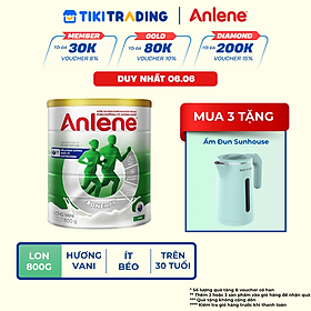 Bao bì mới - Sữa Bột Anlene Hương Vanilla (Hộp Thiếc 800g)