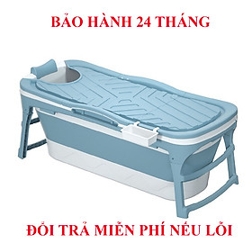 Bồn Tắm Gấp Gọn Người Lớn Dài 128cm - Bồn Xông Hơi Gia Đình Chất Liệu Silicon Cao Cấp, Thiết Kế Chắc Chắn, An Toàn Có Thể Làm Bể Bơi Trẻ Em - Hàng chính hãng