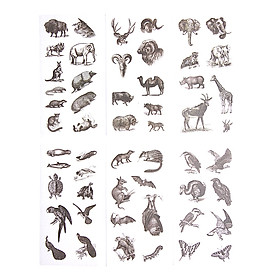 Sticker Dán Trang Trí ( Bộ 6 Tấm ) - Hoang Dã