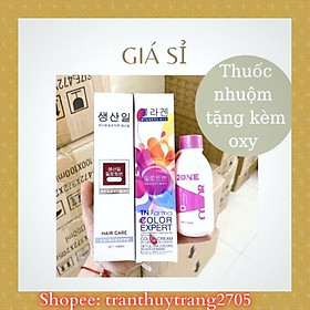 Thuốc nhuộm tặng kèm oxy hồng giá sỉ tốt