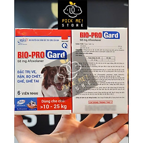 Viên Nhai BIO PROGARD Diệt Ve Rận, Bọ Chét, Ghẻ Tai, Viêm Da Do Demodex, Sarcoptes cho Chó