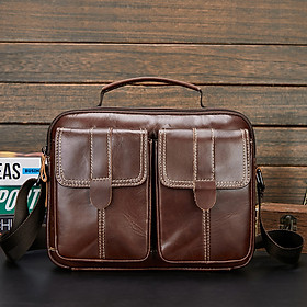 Túi đeo chéo nam DA BÒ THẬT – BEE GEE DCN9342