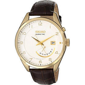 Seiko Men's SRN052 Stainless Steel Watch with Leather Band