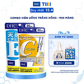 Combo Viên Uống DHC Trắng Hồng Và Mịn Màng (VitaminE & VitaminC)