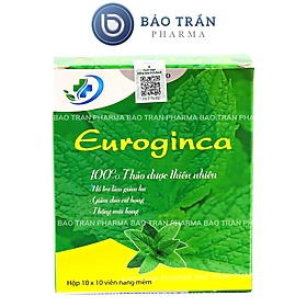Viên Uống Euroginca giảm ho, thông mũi họng, giảm đau rát họng (Hộp 100 viên)
