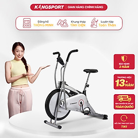 Xe đạp tập thể dục tại nhà KS-101 tải trọng tối đa 100kg, kèm theo đồng hồ thông minh đo nhịp tim, quãng đường, vận tốc, thời gian, calo