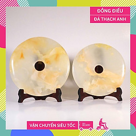 Mua Đồng điếu phong thủy đá nguyên khối thu hút tài lộc cao cấp - Nhiều cỡ + tặng đế kê