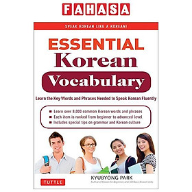 Sách ngoại văn: Essential Korean Vocabulary - Learn The Key Words And Phrases Needed To Speak Korean Fluently - Berkeley Books