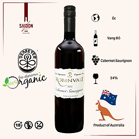 Rượu vang đỏ Robinvale Cabernet Sauvignon 2012 750ml 14% Alc