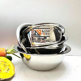 Mua THAU INOX 304 CAO CẤP - Dụng cụ nhà bếp dùng trưng hoa quả  rửa rau củ quả  chứa đựng thực phẩm - NHIỀU SIZE GIÁ TỐT- DỤNG CỤ NHÀ BẾP TIỆN ÍCH