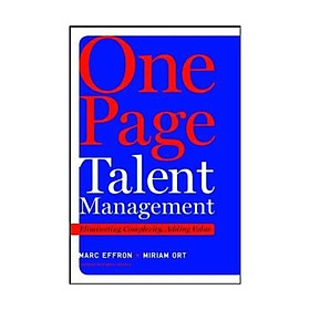 Harvard Business Review: One Page Talent Management
