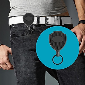 Keychain Pull Keyring Telescopic Wire Rope Easy to Clip on The Belt Extendable Key Holder