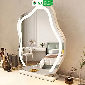 Mua Gương để bàn trang điểm viền đèn led đám mây decor phòng cực đẹp thương hiệu IGA - GP294