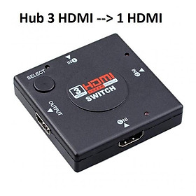 Mua Hub 3 HDMI --  1 HDMI Kết nối tối đa ba thiết bị HDMI với TV hoặc màn hình HDMI