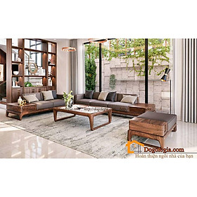 Mua Mẫu Sofa Gỗ Óc Chó Cao Cấp Đẹp Độc Đáo LG-SG241-Full