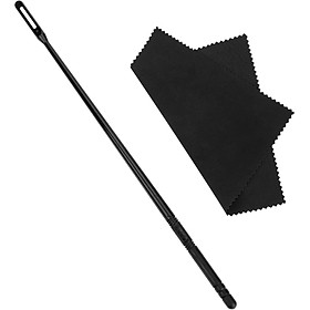 Bộ dụng cụ làm sạch sáo Stick Cleaning Stick bằng vải để làm sạch sáo (màu đen)
