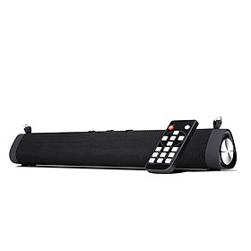Portable Desktop Bluetooth Speaker Sound Bar 2 * 8W Bass Subwoofer With Shoulder Strap Wireless Remote Control Support